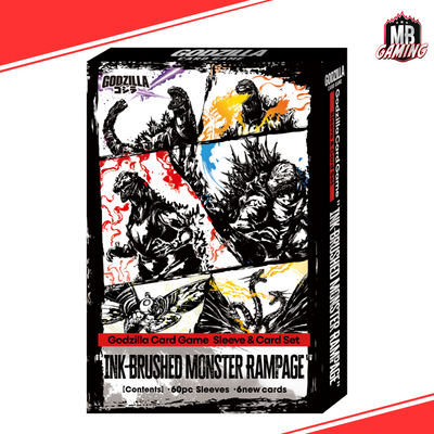 Godzilla Card Game: Sleeve and Card Set: Ink-Brushed Monster Rampage