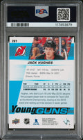 Jack Hughes PSA 9 Young Guns RC Rookie 2019-20 Upper Deck USA