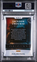 Jackson Chourio Origins RC Auto /49 PSA 8 Autograph 2023 Chronicles