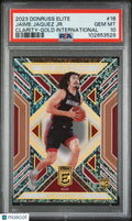 Jaime Jaquez Jr. /10 Gold International PSA 10 2023-24 Donruss Elite Clarity RC