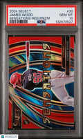 James Wood PSA 10 RC /99 Rookie Prizm Sensations Red 2024