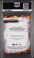 Jasson Dominguez Blue Refractor /99 PSA 9 2024 Topps Finest Finest Autographs RC