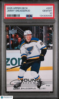 Jimmy Snuggerud PSA 10 Young Guns RC Rookie 2025-26 UD Upper Deck