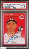 Joey Votto /15 AUTO PSA 10 2023 Platinum Topps Anniversary Pink