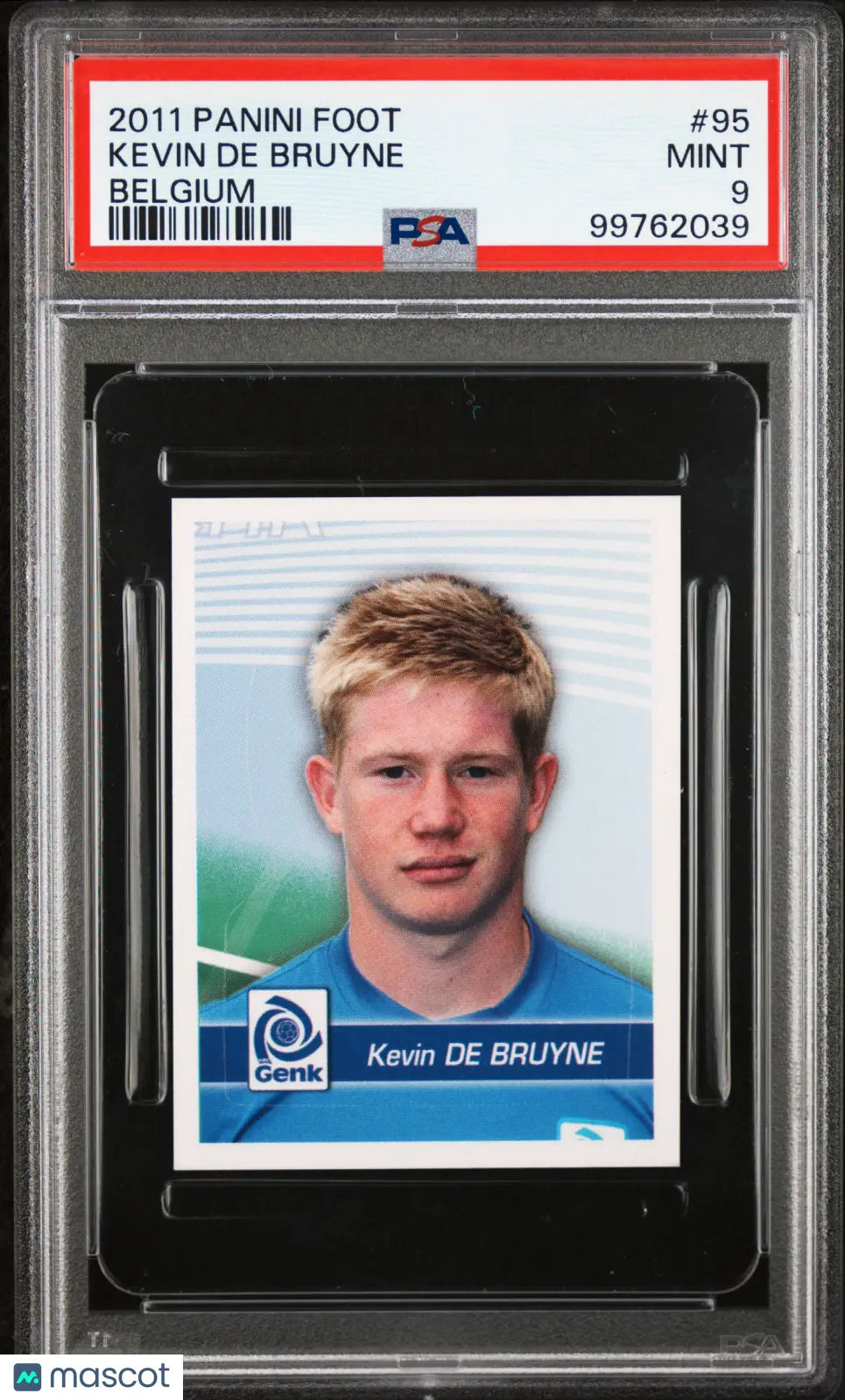 Kevin de Bruyne 2011 Panini Foot Belgium PSA 9 LOW POP RC Rookie
