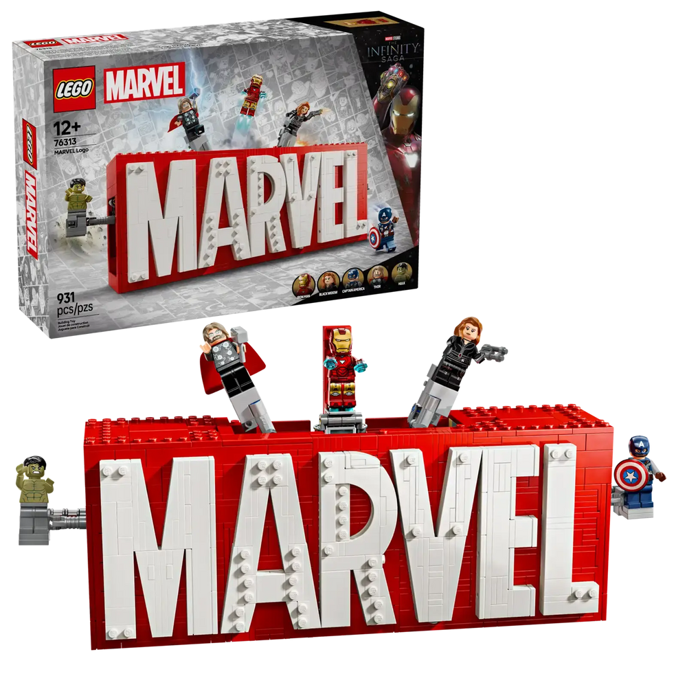 LEGO MARVEL Logo & Minifigures