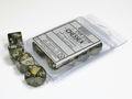 Chessex: Leaf Black-Gold/Silver 7-Die Set