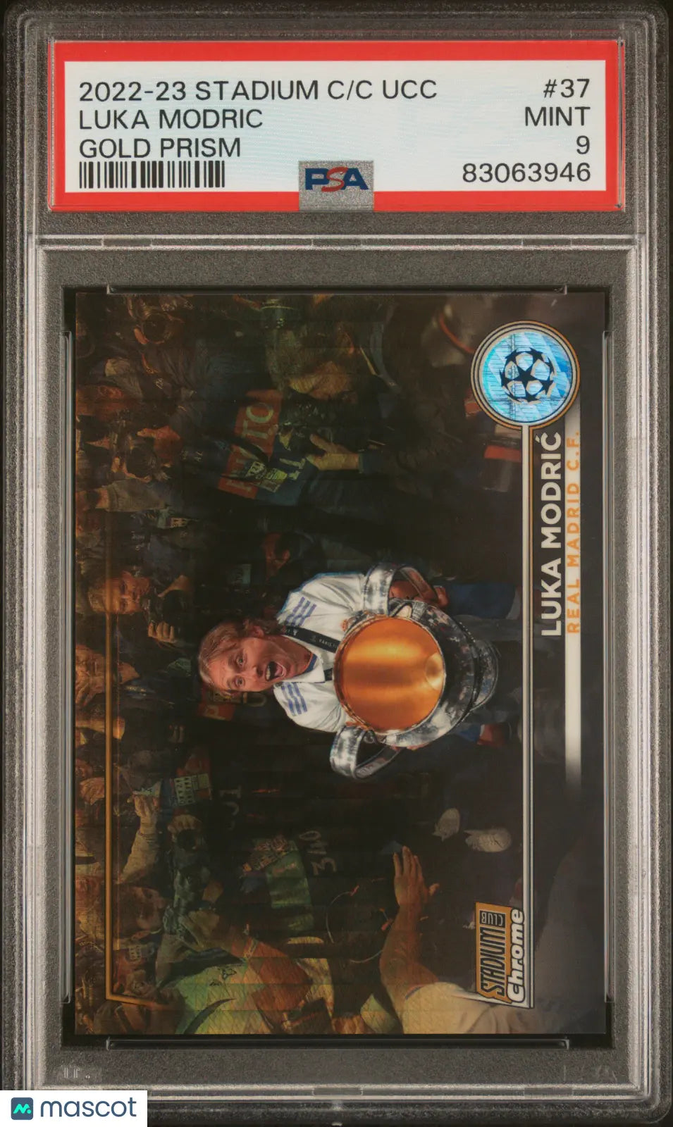 Luka Modric /50 PSA 9 2022-23 Stadium Club UCC Gold Prism