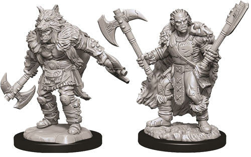 Dungeons & Dragons: Nolzur's Marvelous Unpainted Miniatures - W09 Male Half-Orc Barbarian