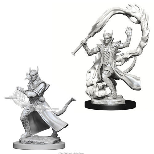 Dungeons & Dragons: Nolzur's Marvelous Unpainted Miniatures - W04 Tiefling Male Sorcerer
