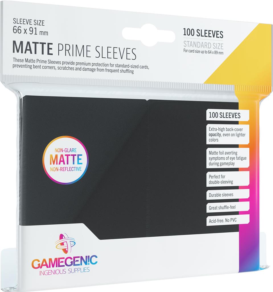 Gamegenic: MATTE Prime Sleeves Black (100)