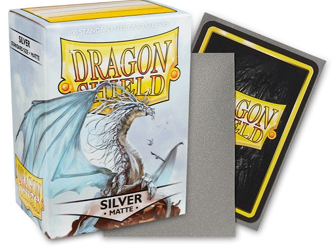 Dragon Shield: Matte Sleeves - Silver (100ct)