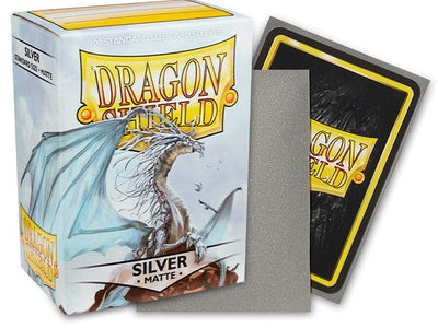 Dragon Shield: Matte Sleeves - Silver (100ct)