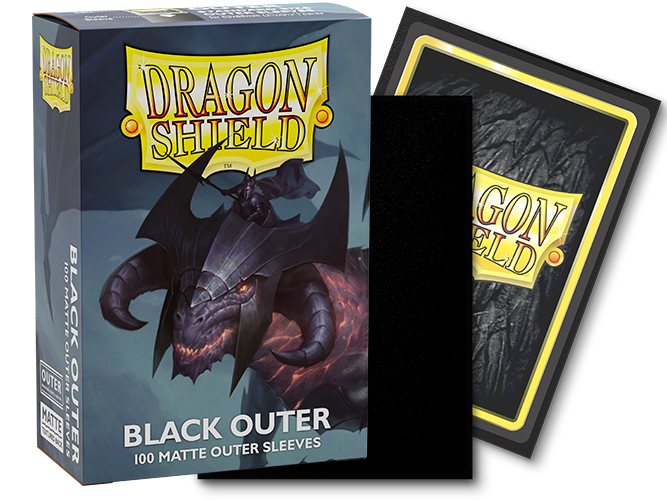 Dragon Shield: Matte Sleeves - Outer Black (100ct)
