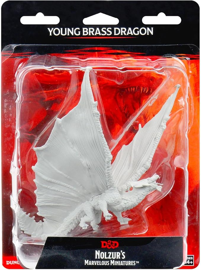 Dungeons & Dragons: Nolzur's Marvelous Minis - Young Brass Dragon Wave 9 (Unpainted)