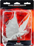 Dungeons & Dragons: Nolzur's Marvelous Minis - Young Brass Dragon Wave 9 (Unpainted)