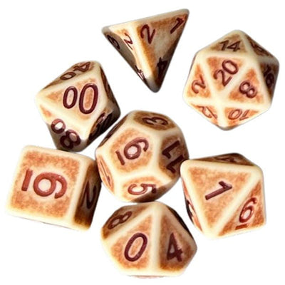 14-Set Dice: Dungeon Crawl Classics - Wyrdling Sunbleached Bone