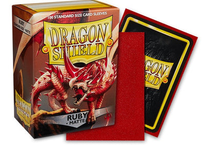 Dragon Shield: Matte Sleeves - Ruby (100ct)