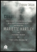 Mariette Hartley as Sandra Horn Twilight Zone Auto Autograph #A-99