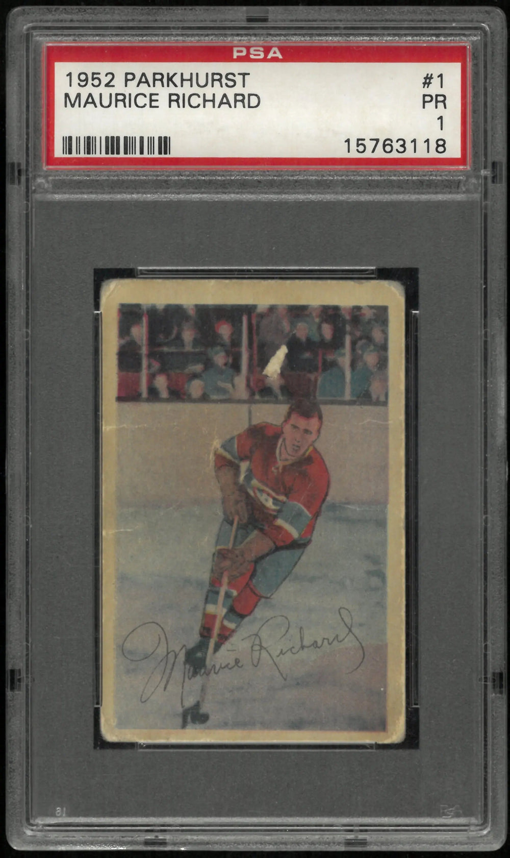 Maurice Rocket Richard 1952-53 Parkhurst 52-53 2nd Year PSA 1