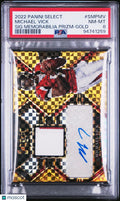 Michael Vick #SMPMV Gold PSA 8 2022 Panini Select Prizm Auto Patch
