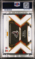 Michael Vick #SMPMV Gold PSA 8 2022 Panini Select Prizm Auto Patch