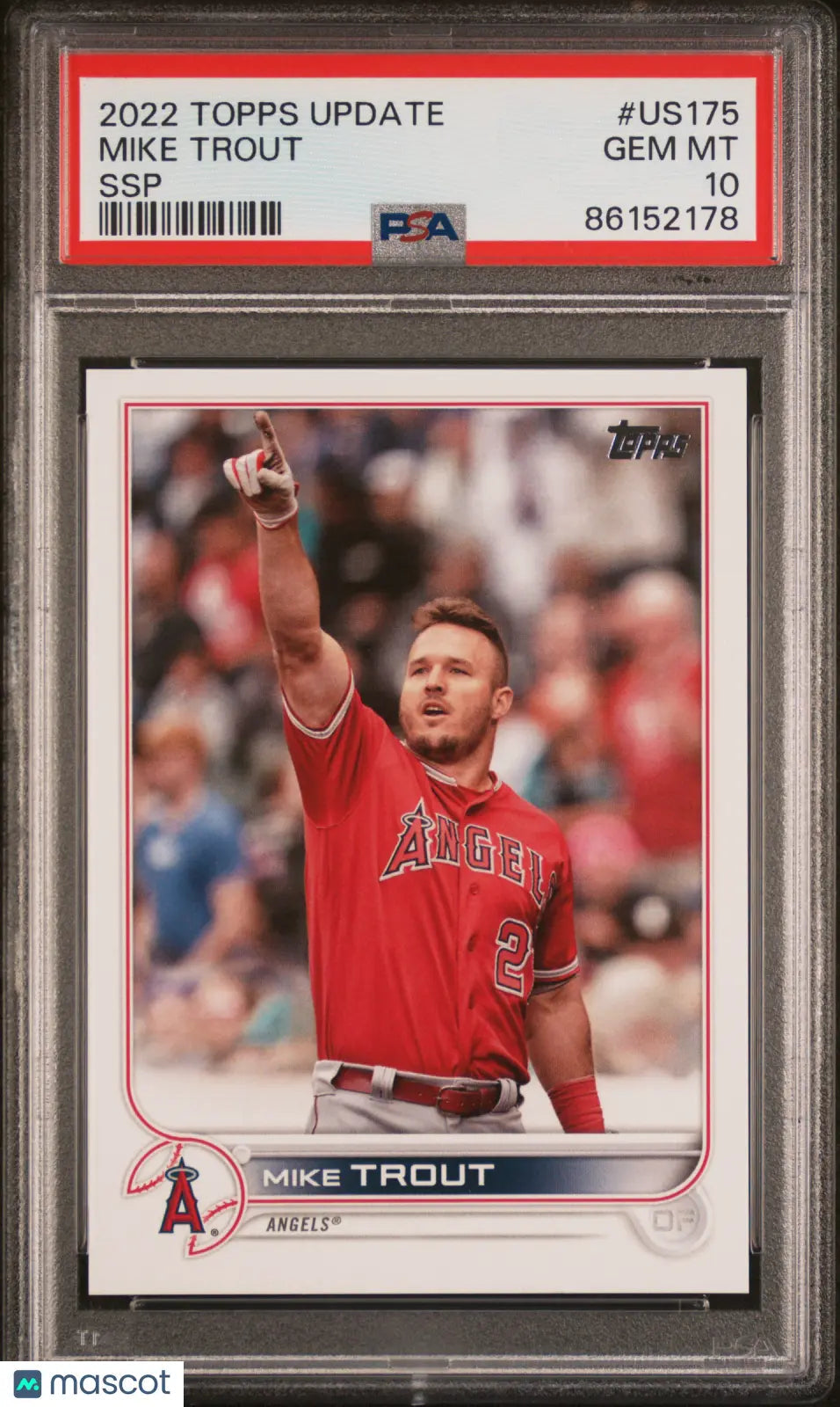 Mike Trout SSP Photo Update Topps 2022 PSA 10 SP