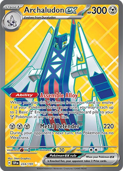 Archaludon ex - 224/191 - SV08: Surging Sparks