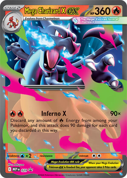 Mega Charizard X ex - 029 - ME: Mega Evolution Promo