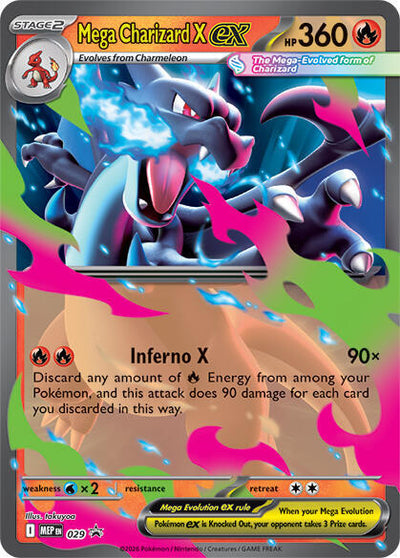 Mega Charizard X ex - 029 - ME: Mega Evolution Promo