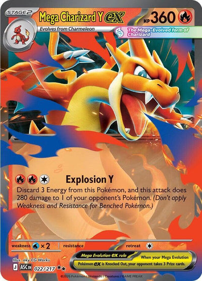 Mega Charizard Y ex - 022/217 - ME: Ascended Heroes