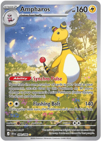 Ampharos - 090/086 - ME04: Chaos Rising