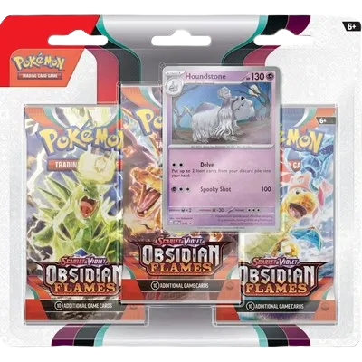 Pokémon TCG: Obsidian Flames 3-Pack Blister [Houndstone]