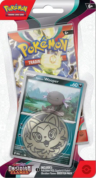 Pokémon TCG: Obsidian Flames Checklane Blister [Paldean Wooper]
