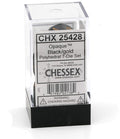 Chessex: Opaque Black/Gold 7-Die Set