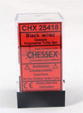 Chessex: Opaque Black/Red 7-Die Set