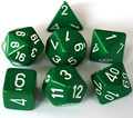 Chessex: Opaque Green 7-Die Set