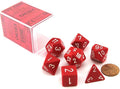 Chessex: Opaque Red 7-Die Set