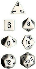 Chessex: Opaque White 7-Die Set