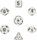 Chessex: Opaque White 7-Die Set