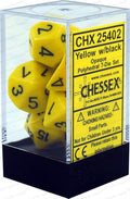 Chessex: Opaque Yellow 7-Die Set