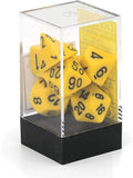 Chessex: Opaque Yellow 7-Die Set