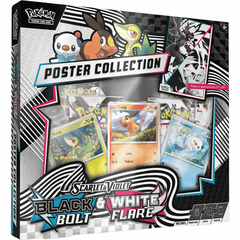 Pokemon Scarlet Violet Black Bolt White Flare Poster Collection