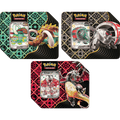 Pokemon Scarlet Violet Paldean Fates Tin Set Of 3