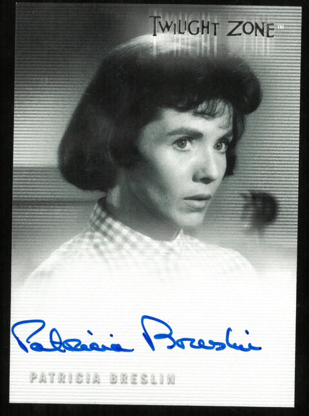 Patricia Breslin As Pat Carter Twilight Zone Auto Autograph #A-40