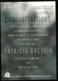 Patricia Breslin As Pat Carter Twilight Zone Auto Autograph #A-40