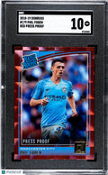 Phil Foden Red Press Proof SGC 10 GEM 2018-19 18-19 Donruss RC Rookie