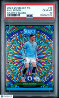 Phil Foden Stained Glass PSA 10 SP SSP 2024-25 Select Premier League