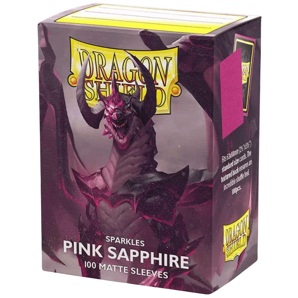 Supplies: Dragon Shield Sleeves - Standard - Matte Sparkles Pink Sapphire