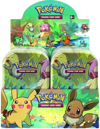 Pokémon TCG: Kanto Friends Mini Tin Display
